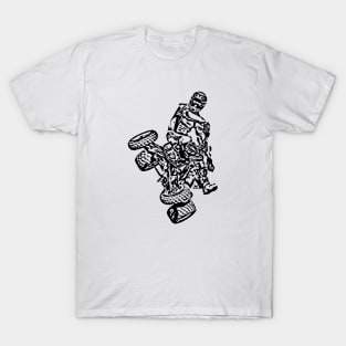 Quad Freestyle Sketch Art T-Shirt